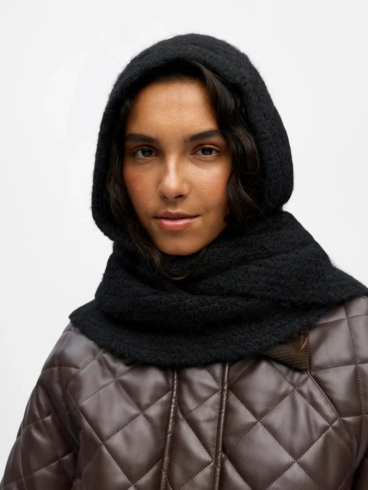 Object - Objmilu Scarf Knit Balaclava - 4904526 Black Huer 