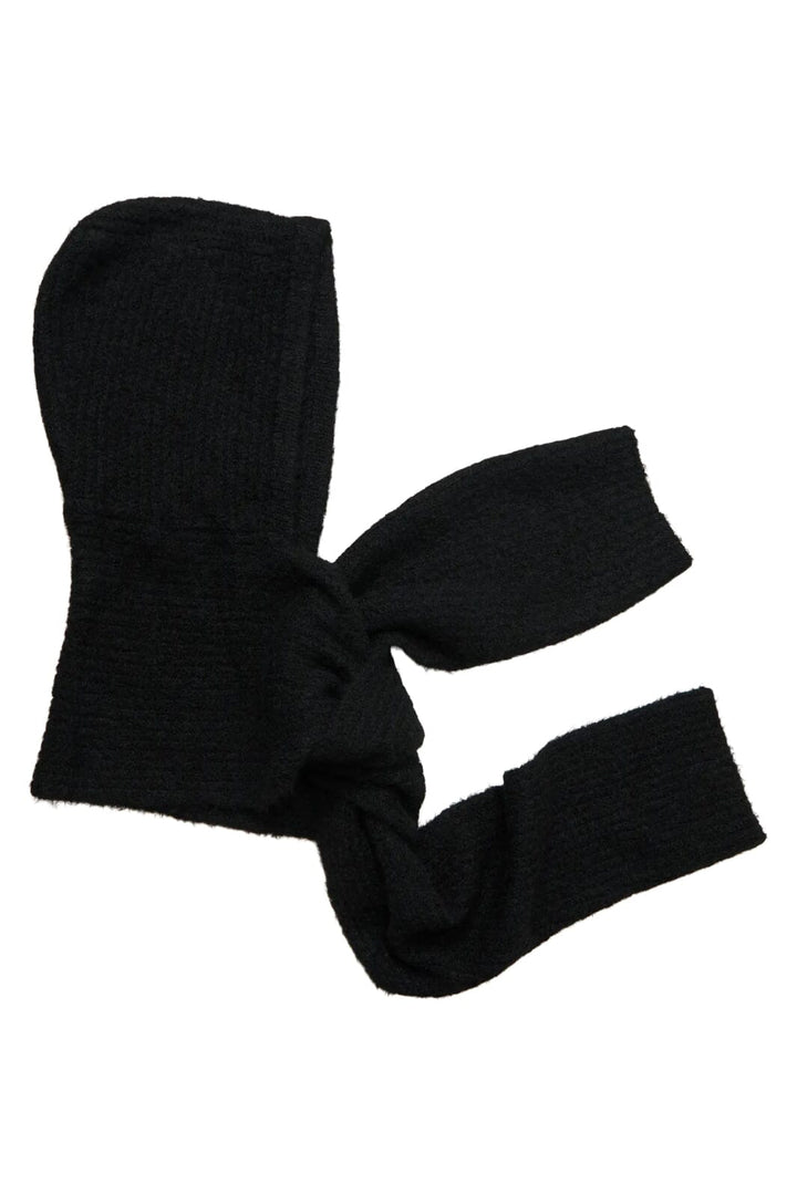 Object - Objmilu Scarf Knit Balaclava - 4904526 Black Huer 
