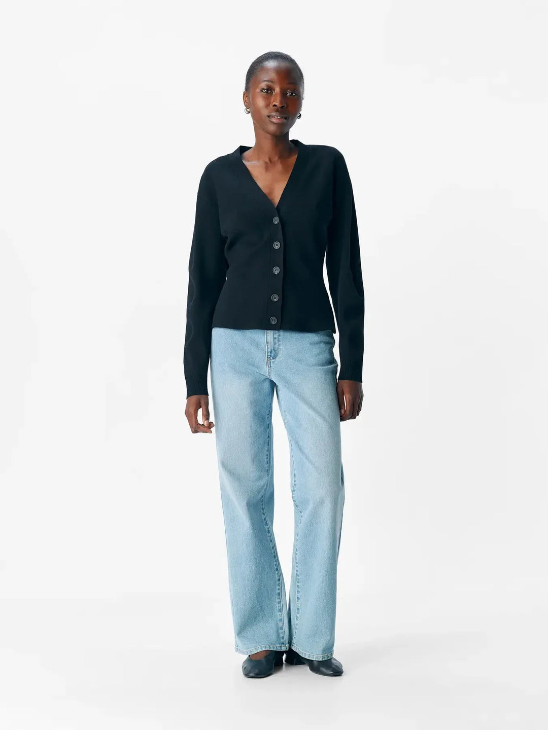 Object - Objreynard Ls Sli Cardigan - 4789476 Black Cardigans 