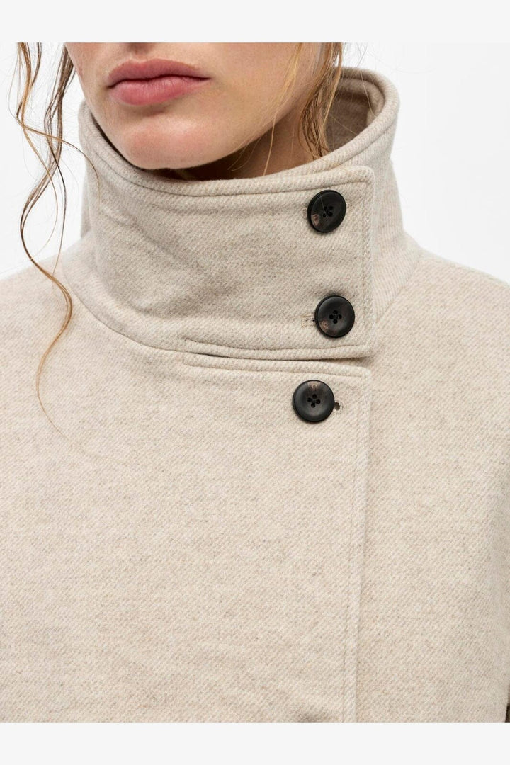 Object - Objriki Re Short Jacket - 5088173 Birch Melange