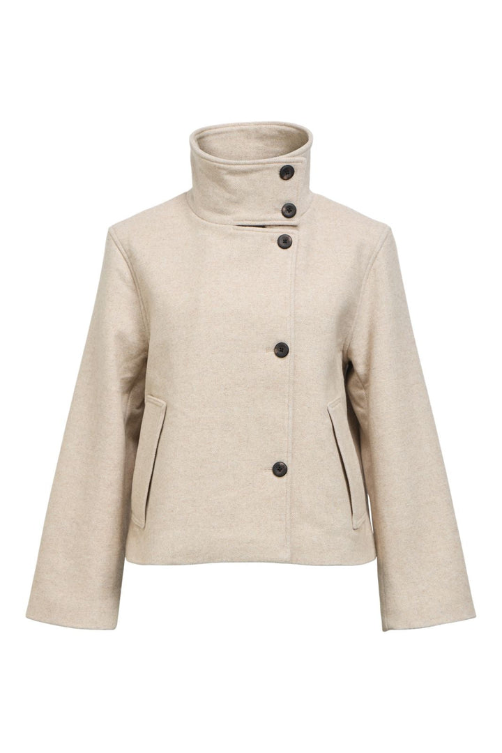 Object - Objriki Re Short Jacket - 5088173 Birch Melange