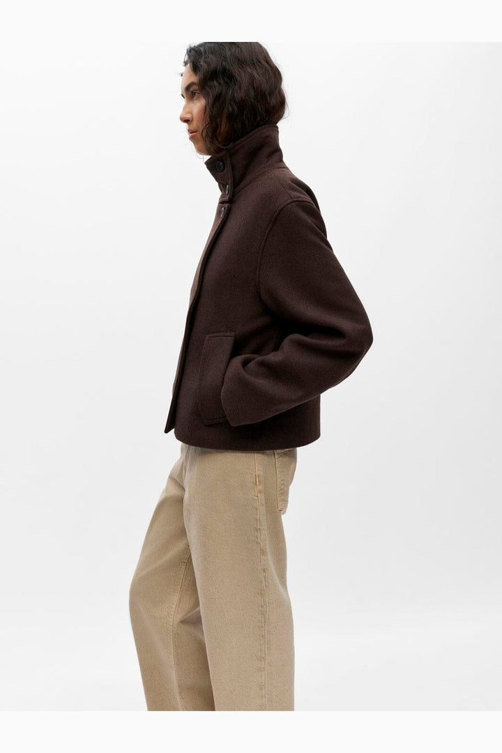 Object - Objriki Re Short Jacket - 5103986 Seal Brown