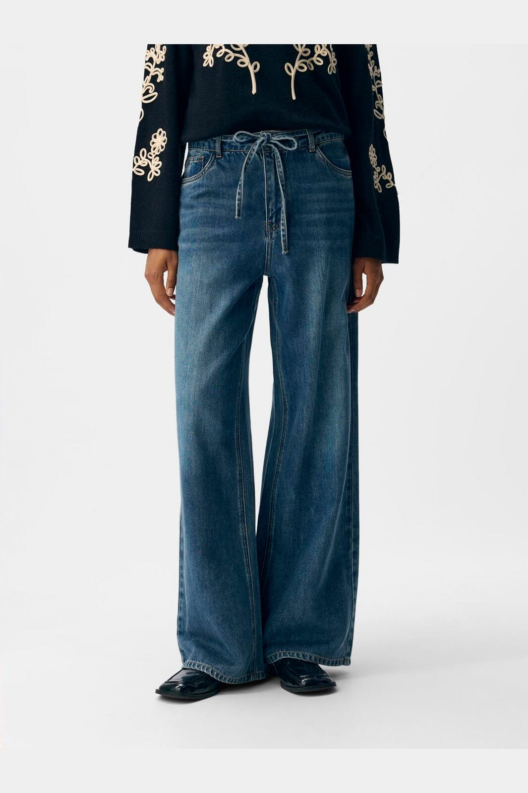 Object - Objrosie Wide Jeans - 4797865 Medium Blue Denim