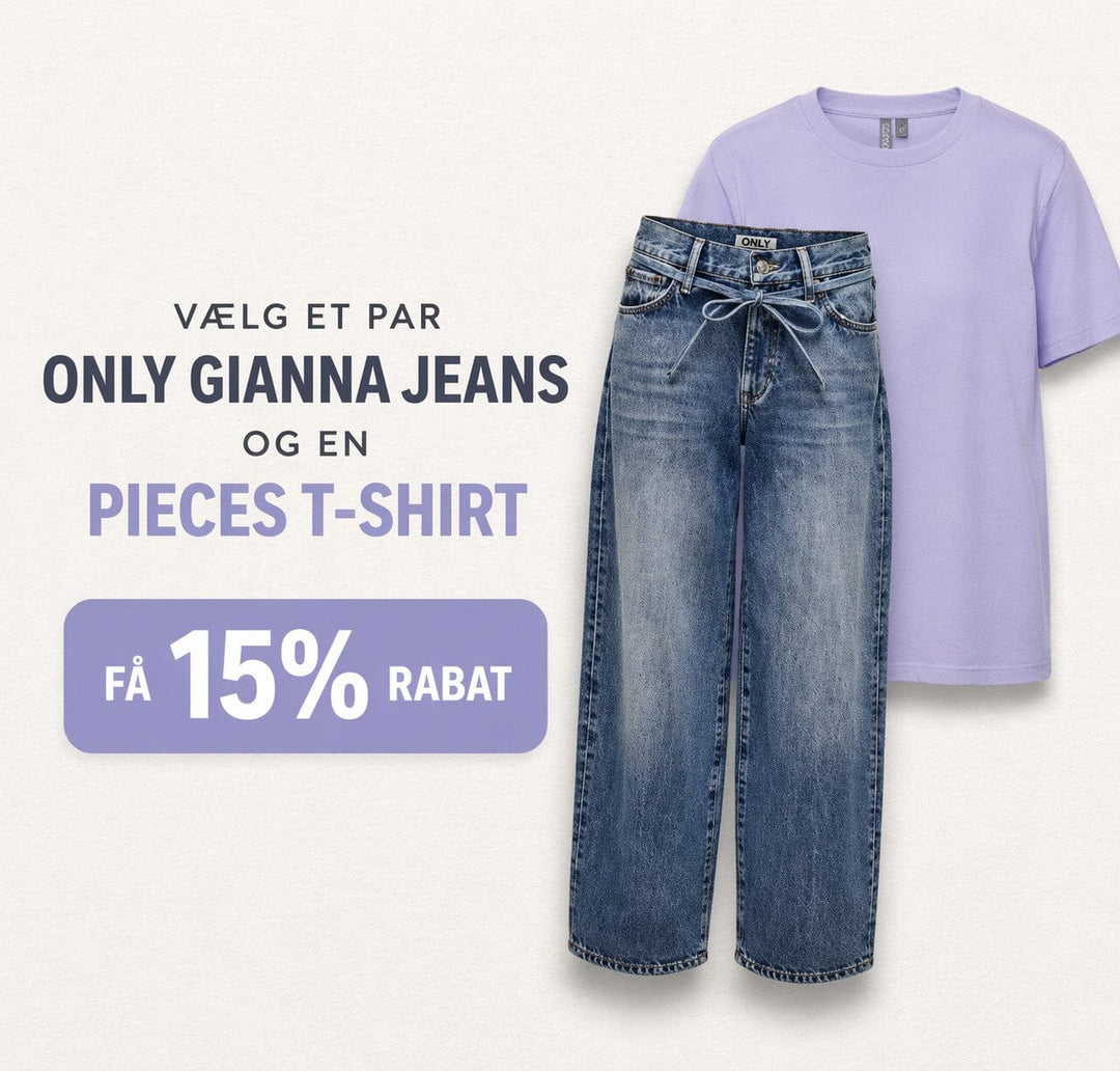 Onlgianna og Pieces t-shirt 