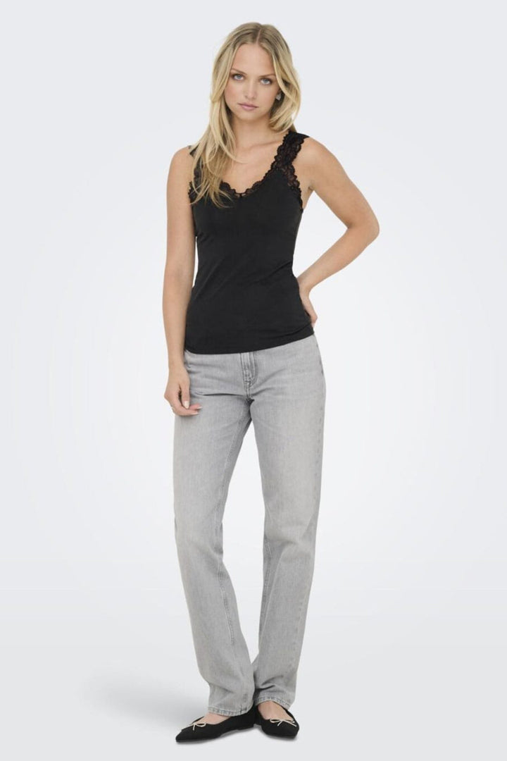 Only - Onl30 Free Life S/L Singlet Top - 4941139 Black
