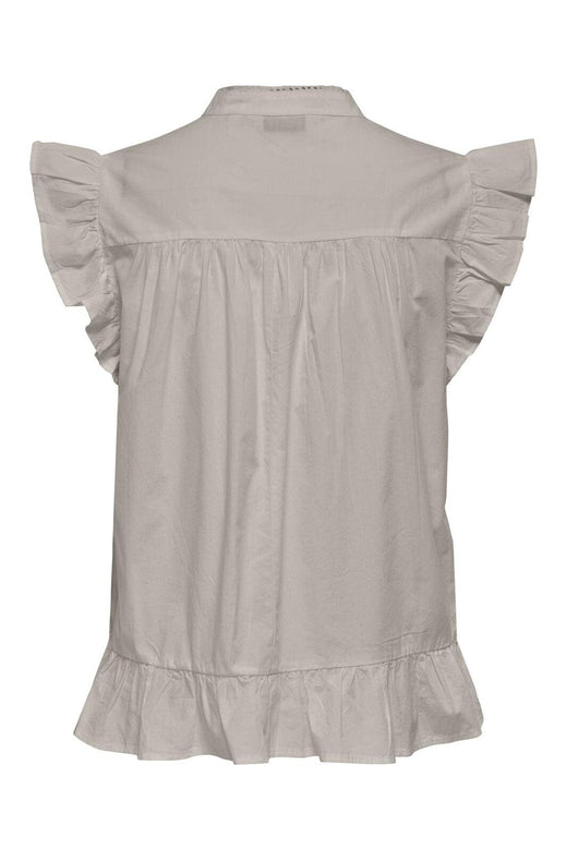 Only - Onladda S/L V-Neck Top - 4957296 Chateau Gray