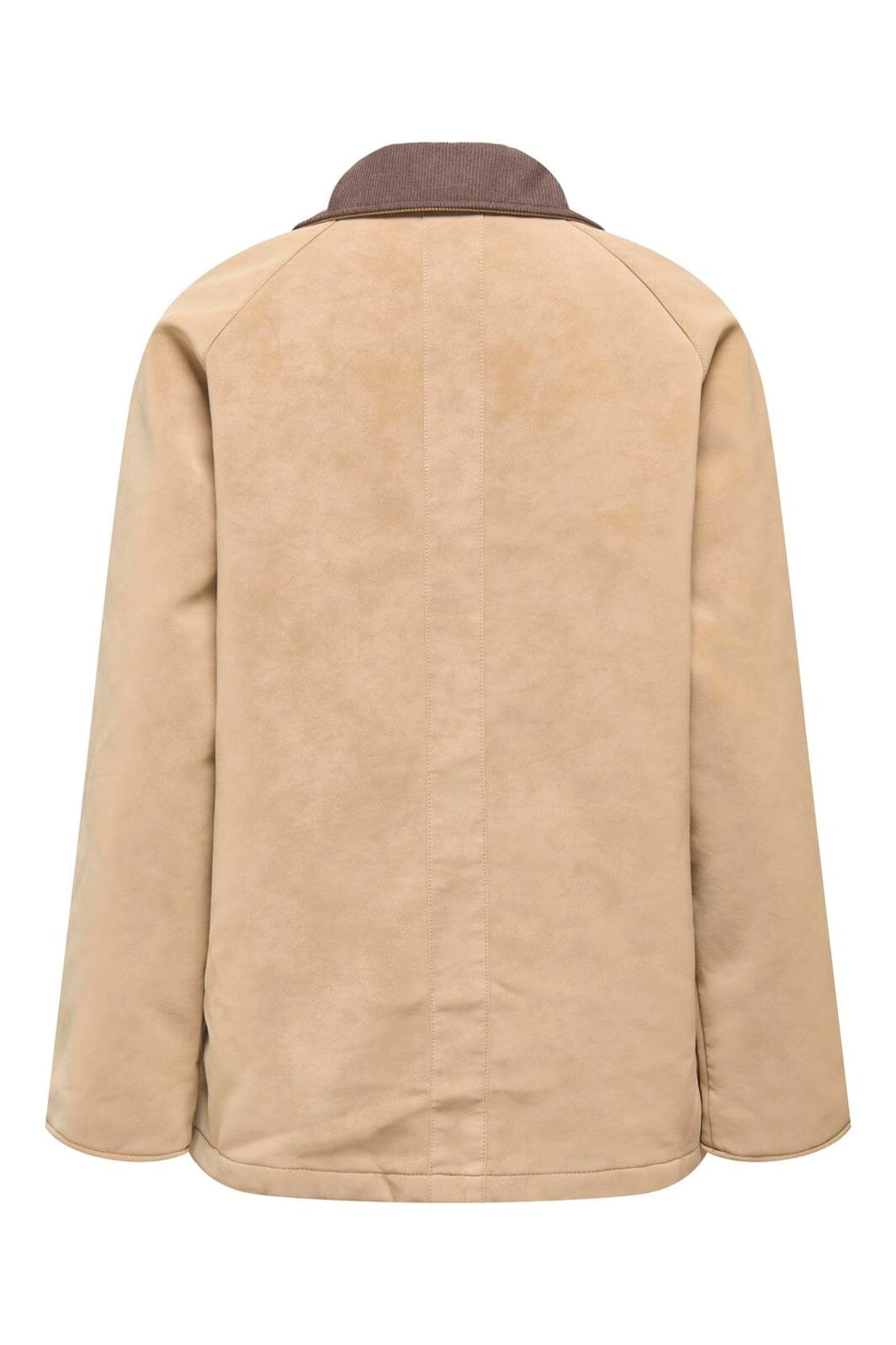 Only - Onlaggie Faux Suede Contrast Jacket - 4960014 Tannin