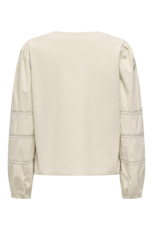 Only - Onlaime L/S Cord Tape Blouse Cc - 4916158 Pumice Stone