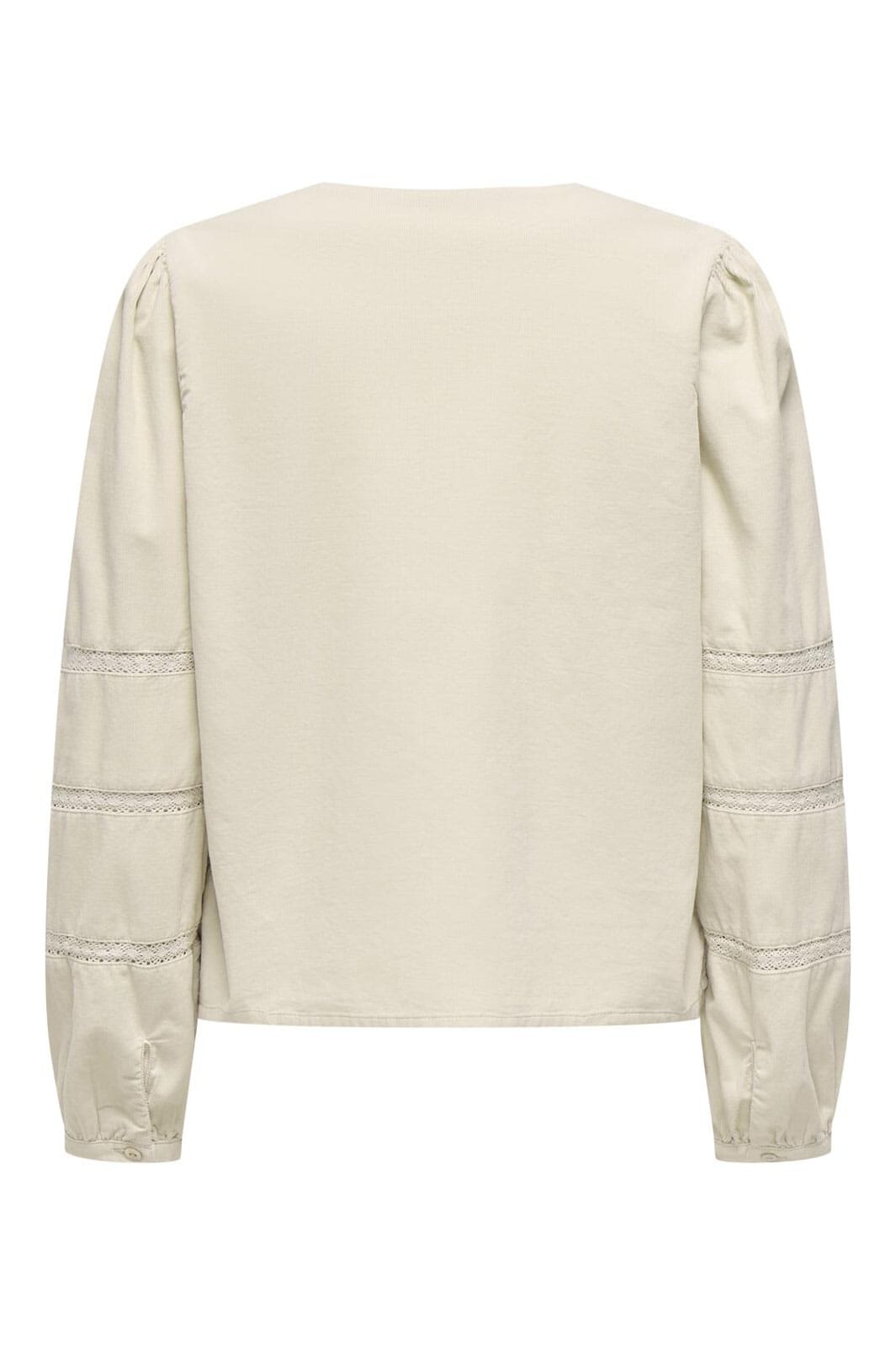 Only - Onlaime L/S Cord Tape Blouse Cc - 4916158 Pumice Stone