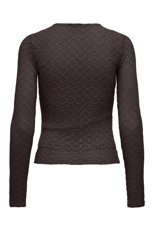 Only - Onlangila L/S Top Box - 4928839 Black Coffee