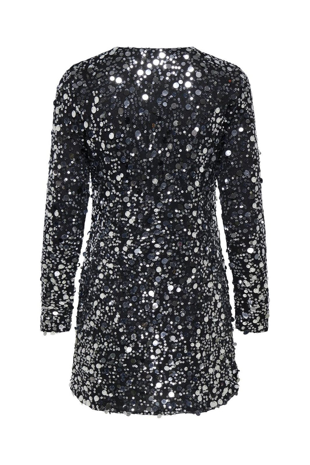 Only - Onlanika Catina Ls Sequins Dress - 4866552 Silver