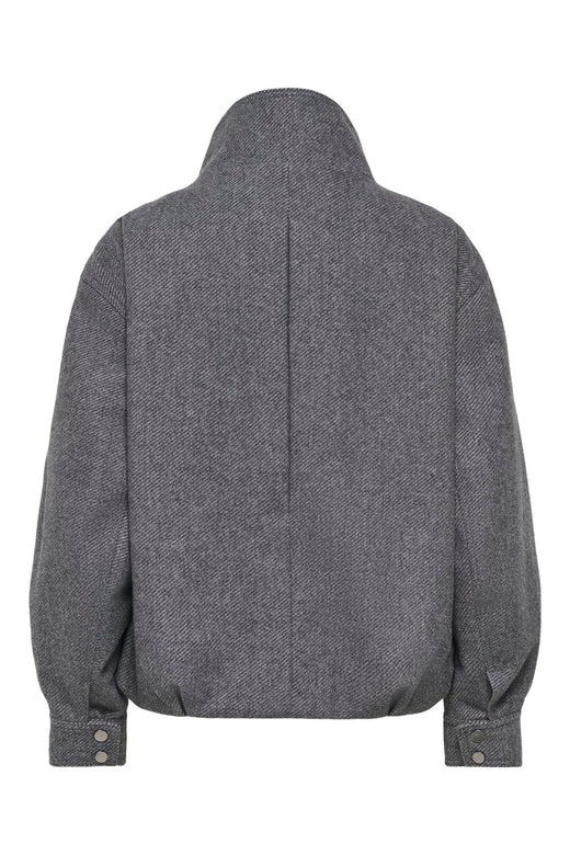 Only - Onlasta High Collar Bomber Jacket - 5126953 Dark Grey Melange