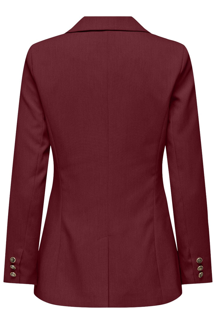 Only - Onlastrid Life L/S Fit Blazer Tlr - 4854187 Cabernet