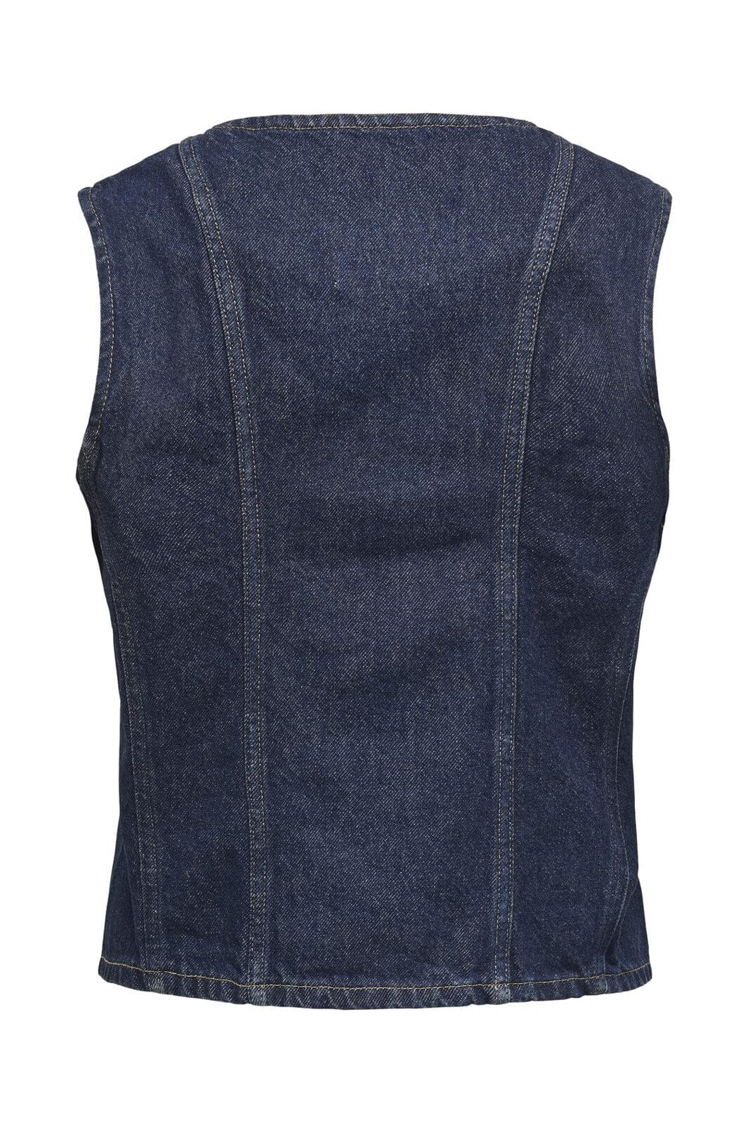 Only - Onlaya S/L Fitted Vest Tai - 4869959 Dark Blue Denim