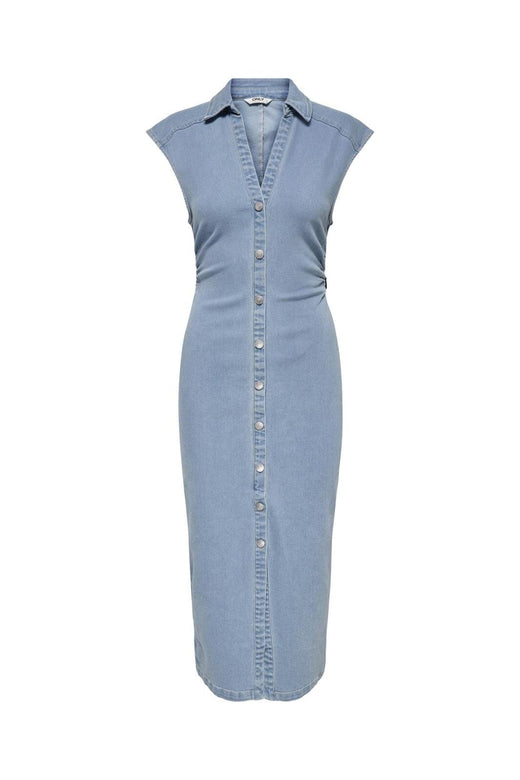 Only - Onlbabe Capsleeve Midi Dress 15351429 - 4797710 - Light Blue Denim