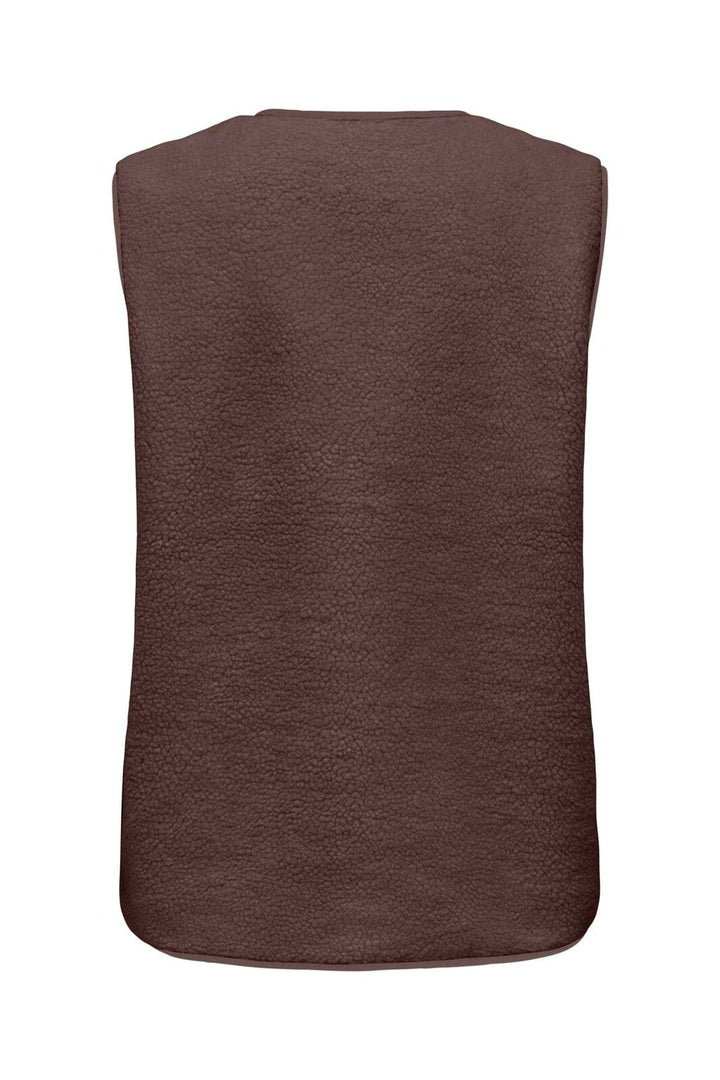 Only - Onlbaby Teddy Vest - 5100911 Chocolate Martini