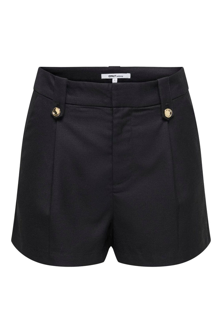 Only - Onlbaia Linen Bl Shorts Tlr - 5018859 Black
