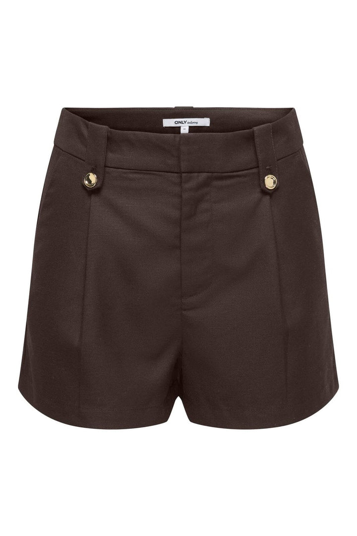 Only - Onlbaia Linen Bl Shorts Tlr - 5083271 Coffee Bean