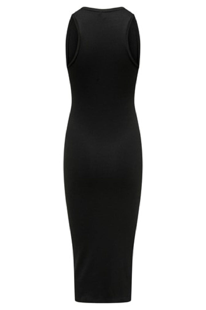 Only - Onlbelfast S/L Midi Dress Jrs - 4007039 Black Kjoler 
