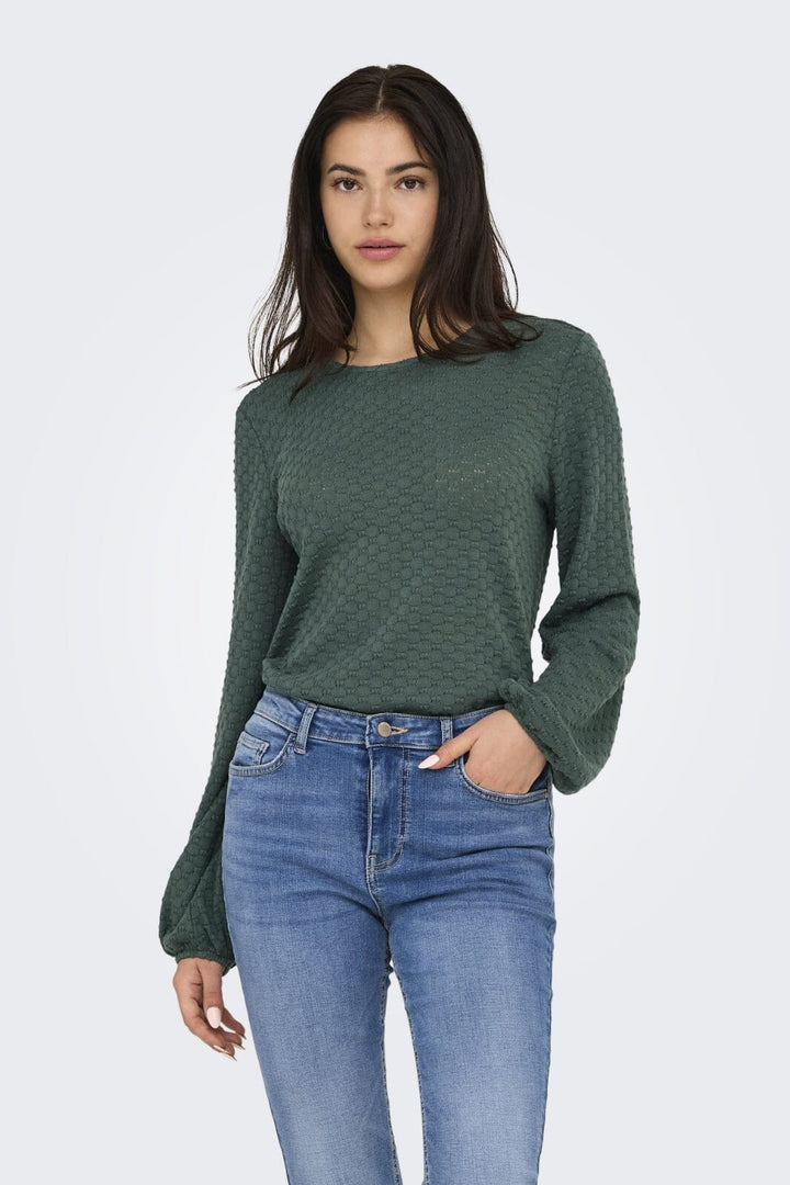 Only - Onlbelle Life L/S Top - 4891983 Balsam Green