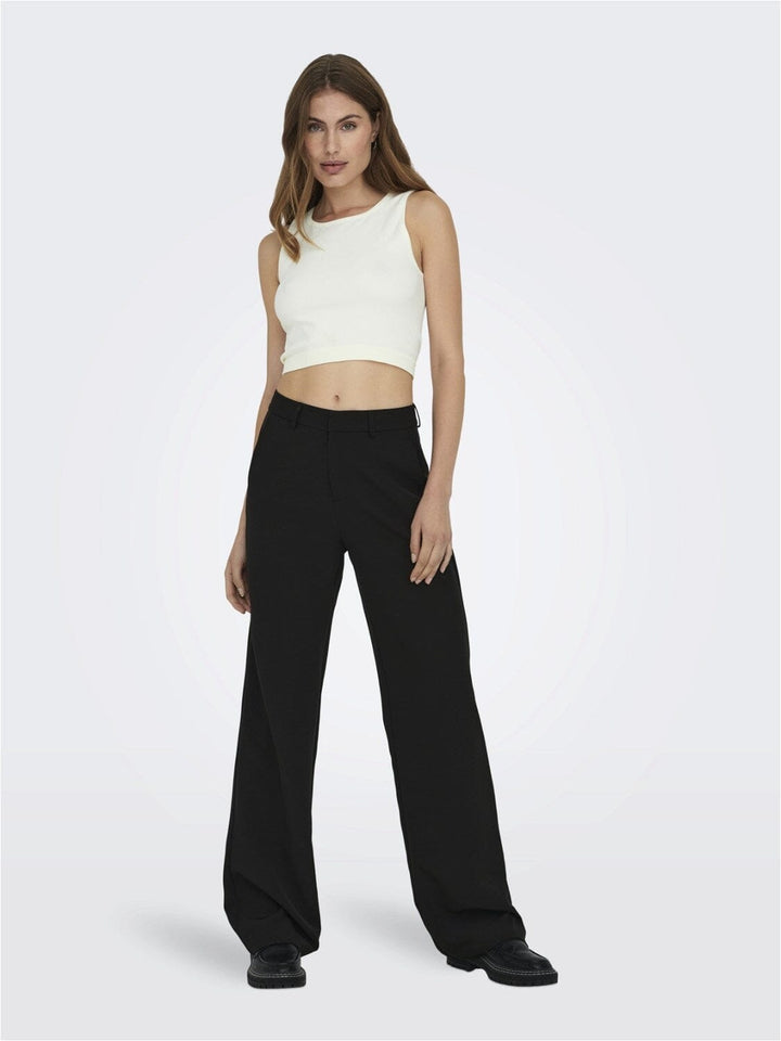 Only - Onlberry Life Wide Pant Tlr - 3889616 Black Bukser 