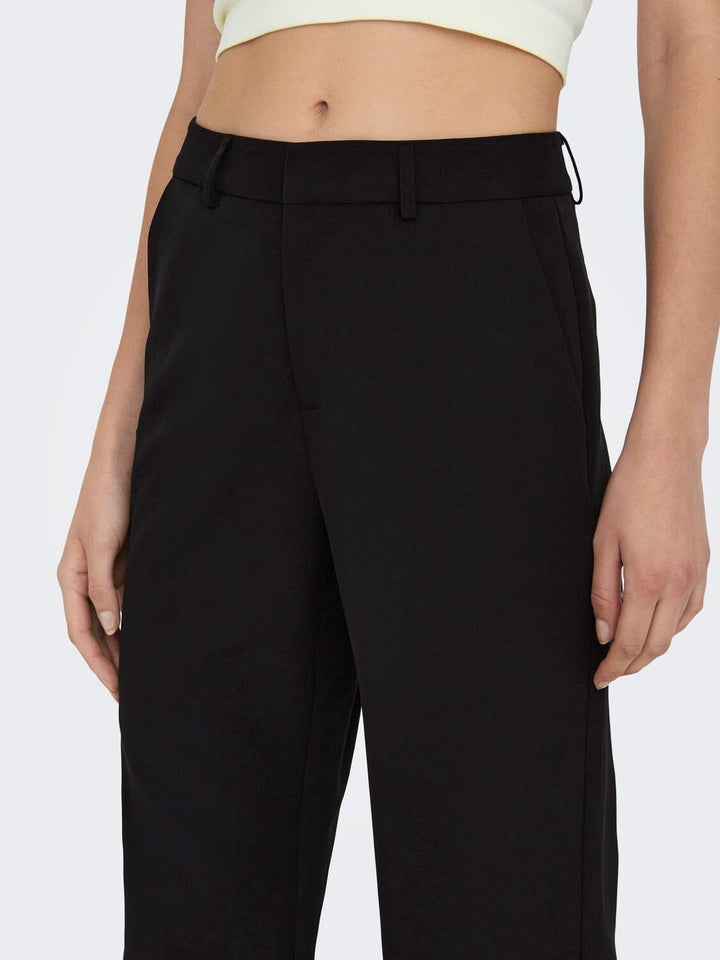 Only - Onlberry Life Wide Pant Tlr - 3889616 Black Bukser 