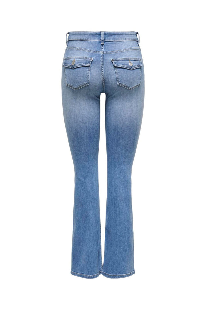 Only - Onlblush Back Pock Fla Tai222 Dnmnoos - 4665682 Medium Blue Denim