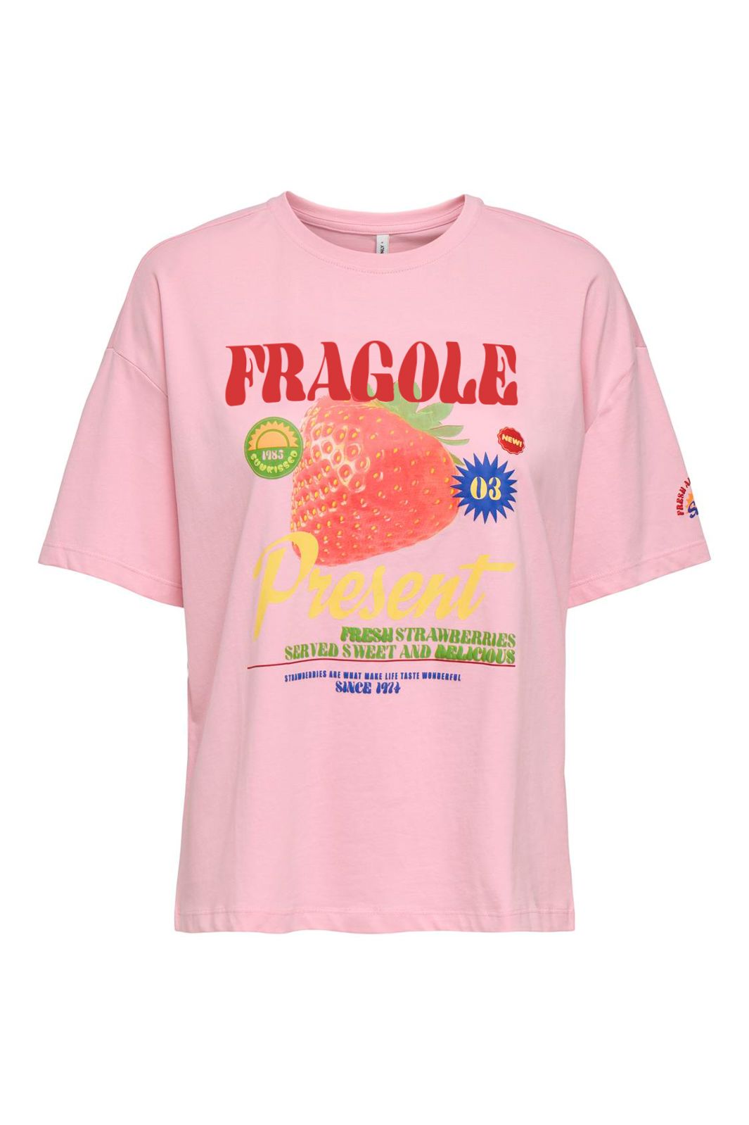 Only - Onlbolette S/S Top Box Cc - 5005641 Romance Rose Fragole