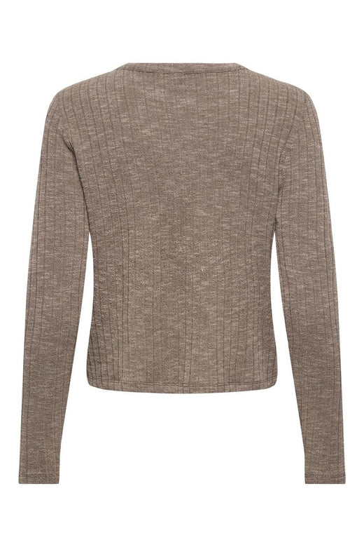 Only - Onlbora Life L/S Cardigan - 4869416 Mountain Trail Black Silver Heart Button