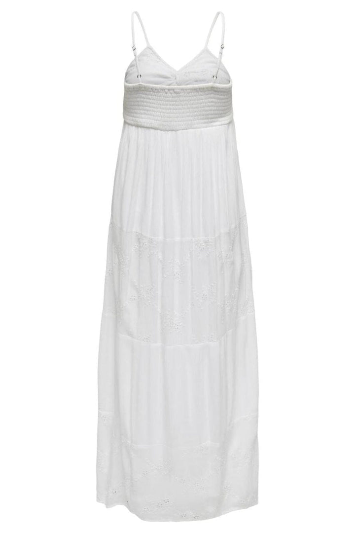Only - Onlchiara S/L Broderie Dress - 4742966 Bright White Kjoler 
