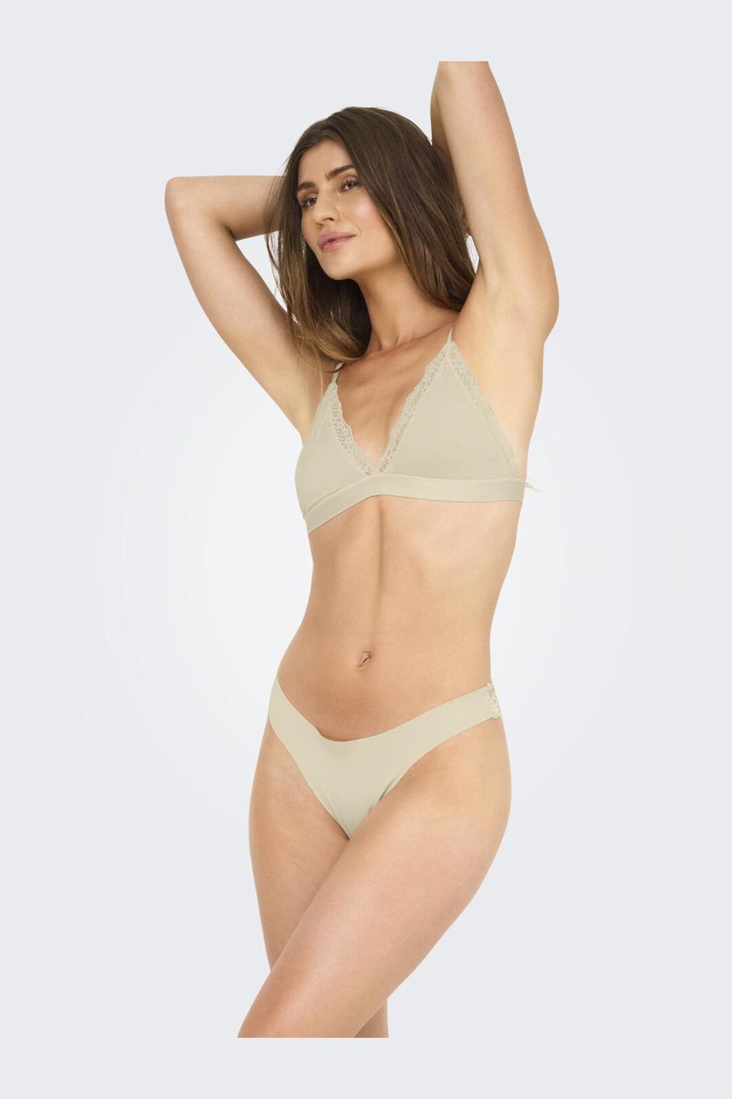 Only - Onlchloe Lace Brazil 3-Pack Acc - 4801850 Peach Taffy X3