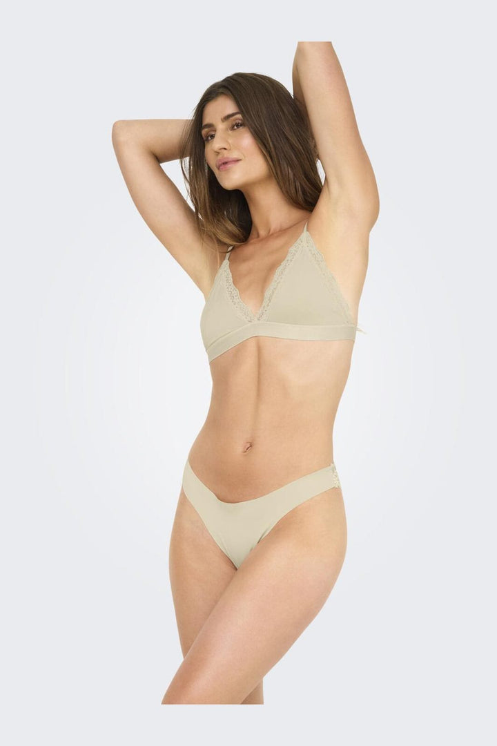 Only - Onlchloe Lace Brazil 3-Pack Acc - 4801850 Peach Taffy X3