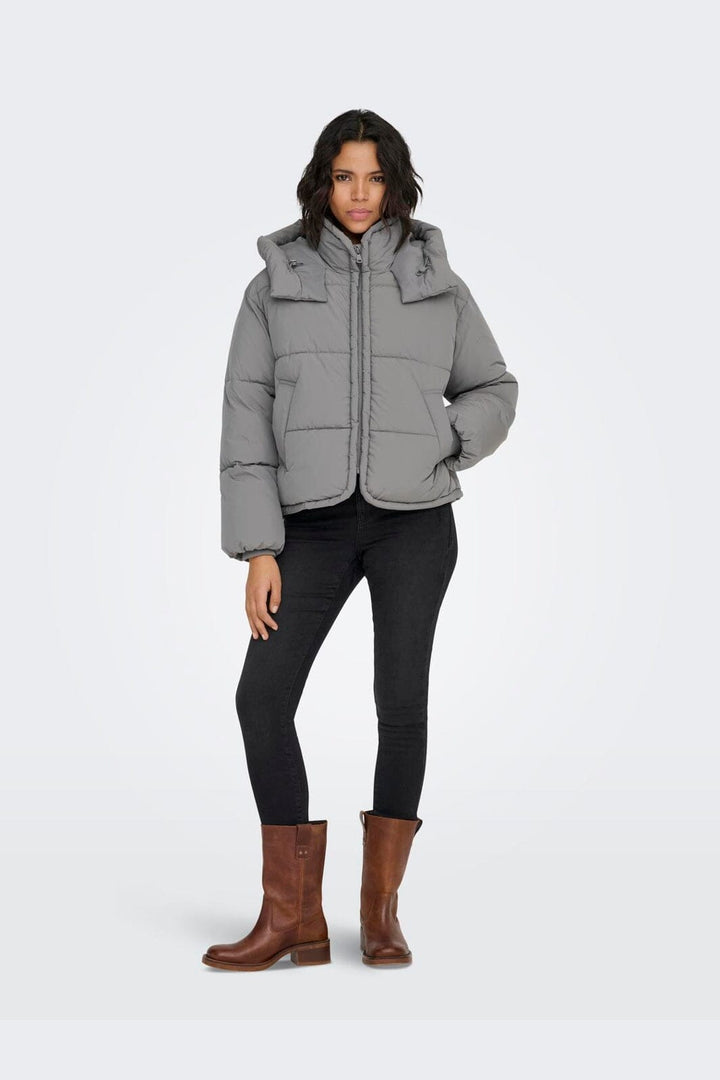 Only - Onlcornelia Puffer Jacket - 5088350 Pewter