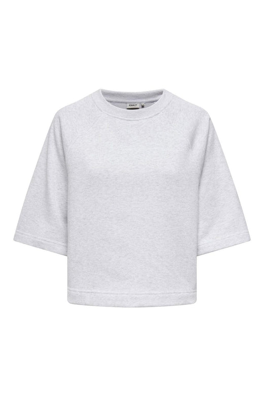 Only - Onldasie 2/4 O-Neck Raglan Ub Swt - 4918537 Light Grey Melange