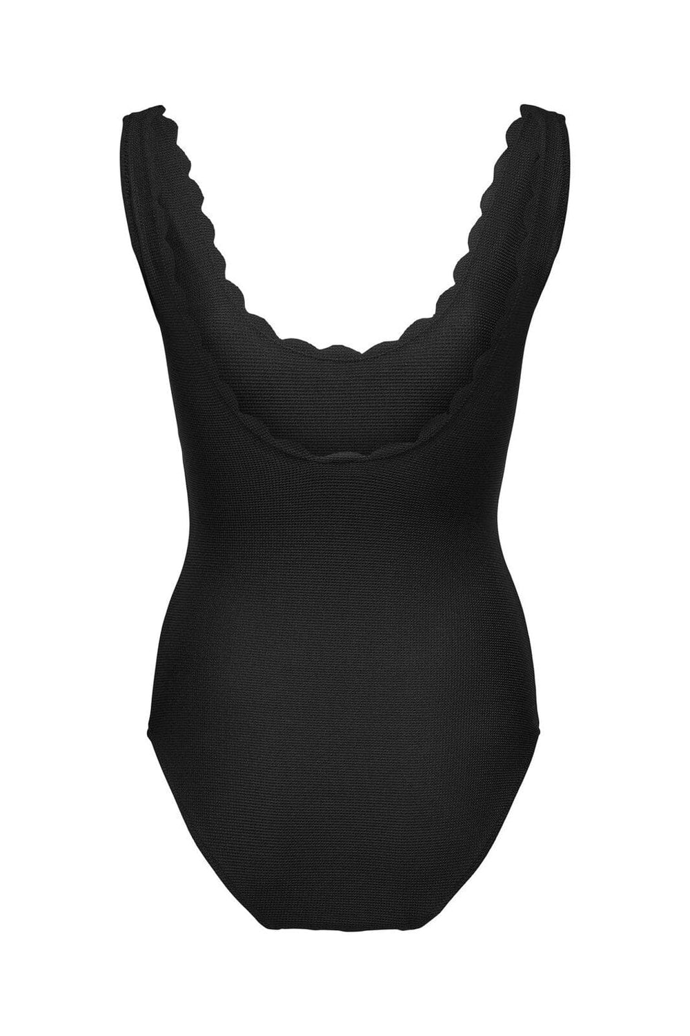 Only - Onldelphine Scallop Swimsuit Acc - 4686127 Black