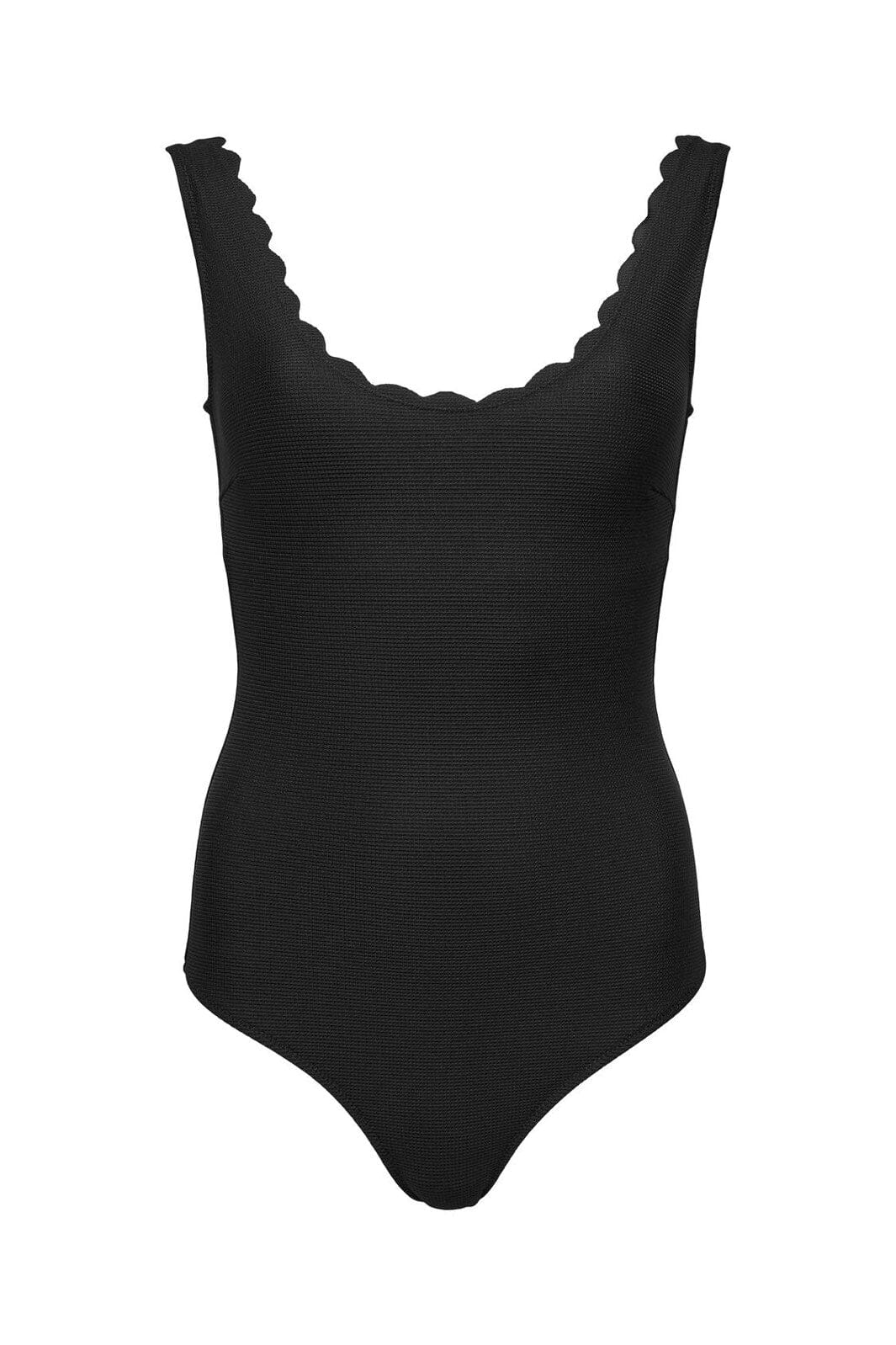 Only - Onldelphine Scallop Swimsuit Acc - 4686127 Black