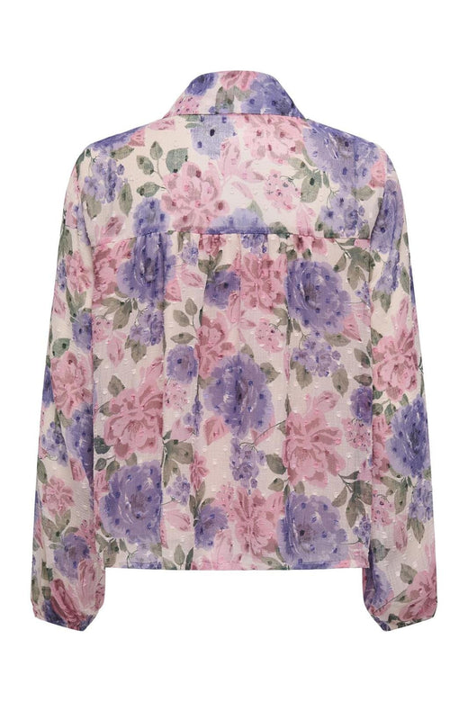 Only - Onldina L/S Top - 4787723 Cloud Dancer Ella Flower