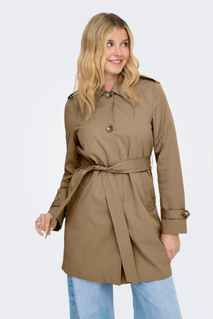Only - Onldisa Life Sb Trenchcoat Cc - 4984166 Tannin