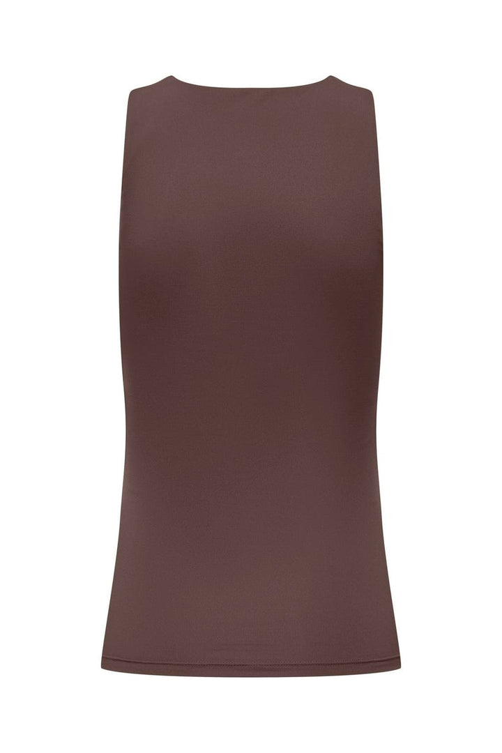 Only - Onlea S/L 2-Ways Fit Top - 4141434 Chocolate Martini