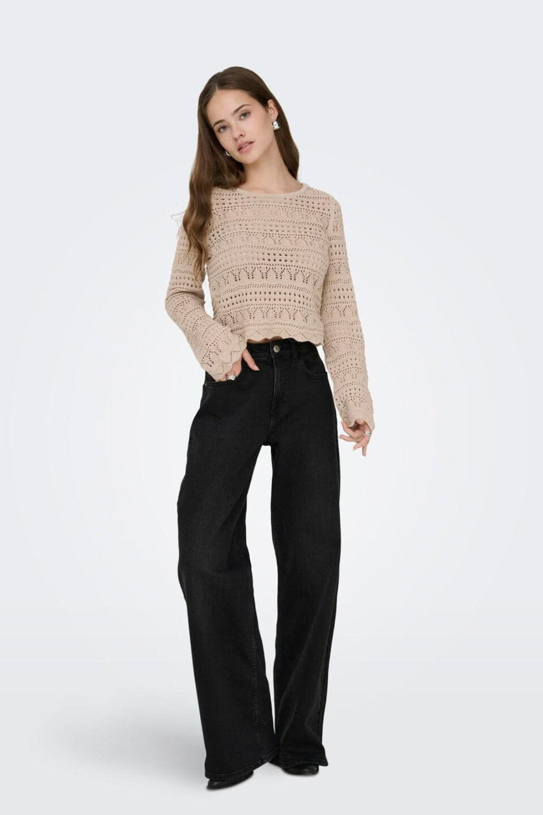 Only - Onlelke Life Ls Pullover Knt - 4984661 Oxford Tan