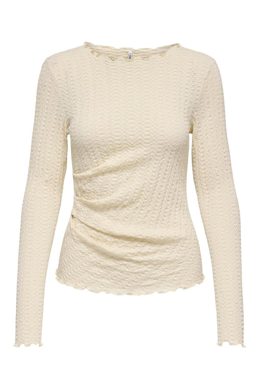 Only - Onlella L/S Ruching Top - 4952823 Birch