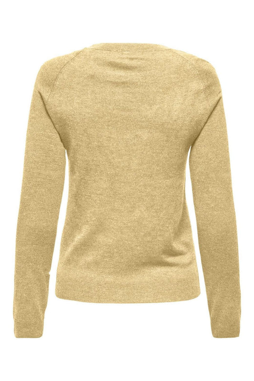 Only - Onlemmi Ls Raglan O-Neck Cc Knt - 4981395 Sunlight Melange