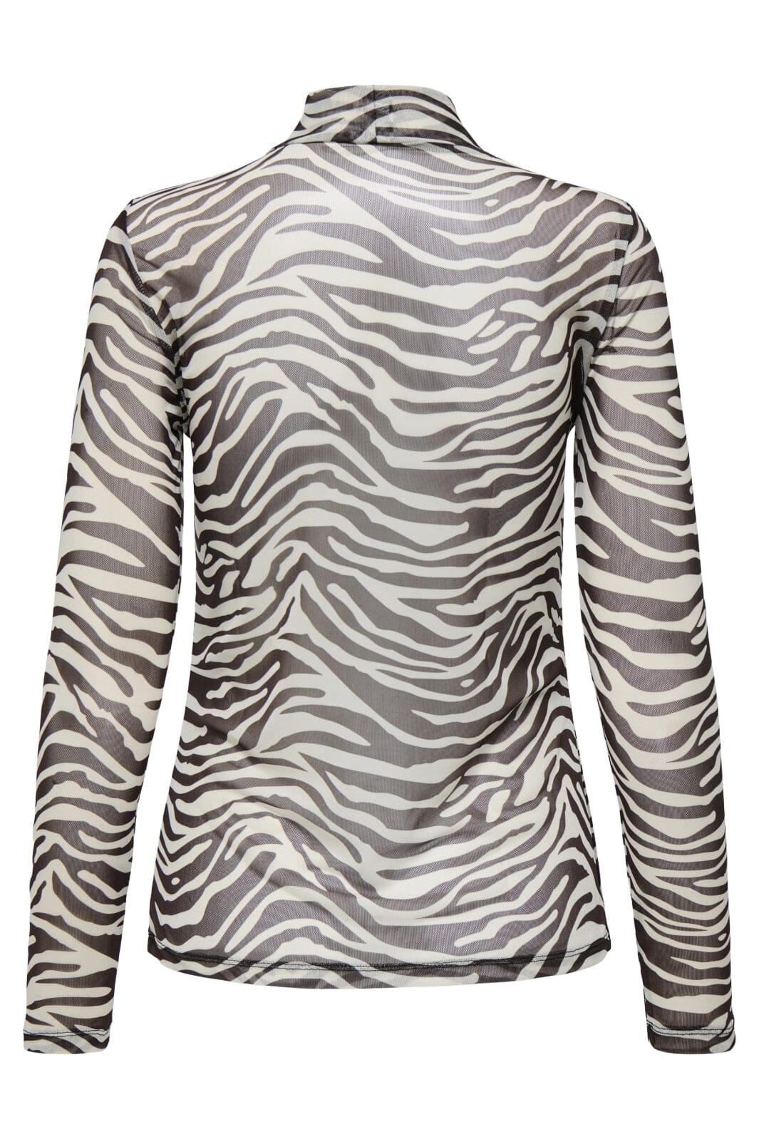Only - Onlerica Life Mesh L/S Top - 4903748 Demitasse Zebra