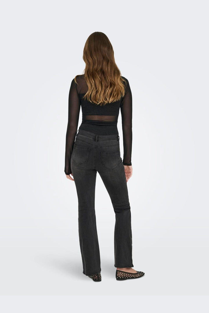 Only - Onlesther Glitter L/S Body - 4714567 Black