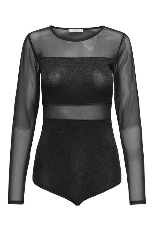 Only - Onlesther Glitter L/S Body - 4714567 Black