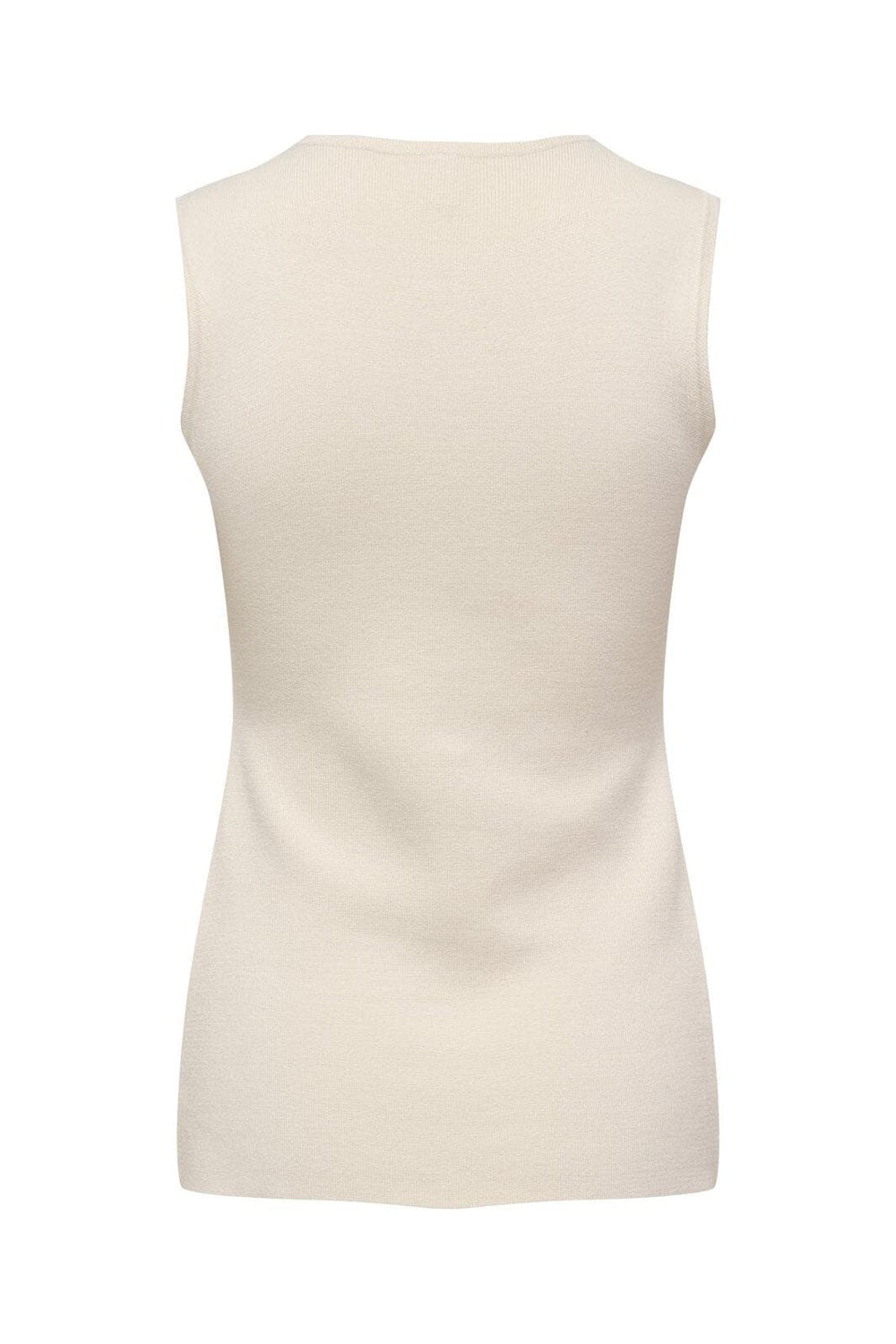 Only - Onlevelin Life Sl Vest Cc Knt - 4972118 Birch Silver Button