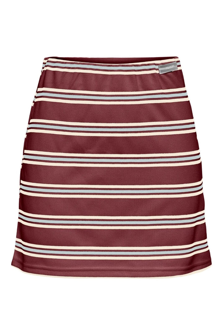 Only - Onlevie Mini Skirt - 4838504 Ruby Wine Starlight Blue + Antique White