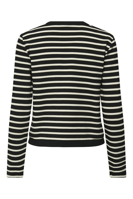 Only - Onlfabiola L/S Cardigan Ub Cc Swt - 4909811 Black Cloud Dancer