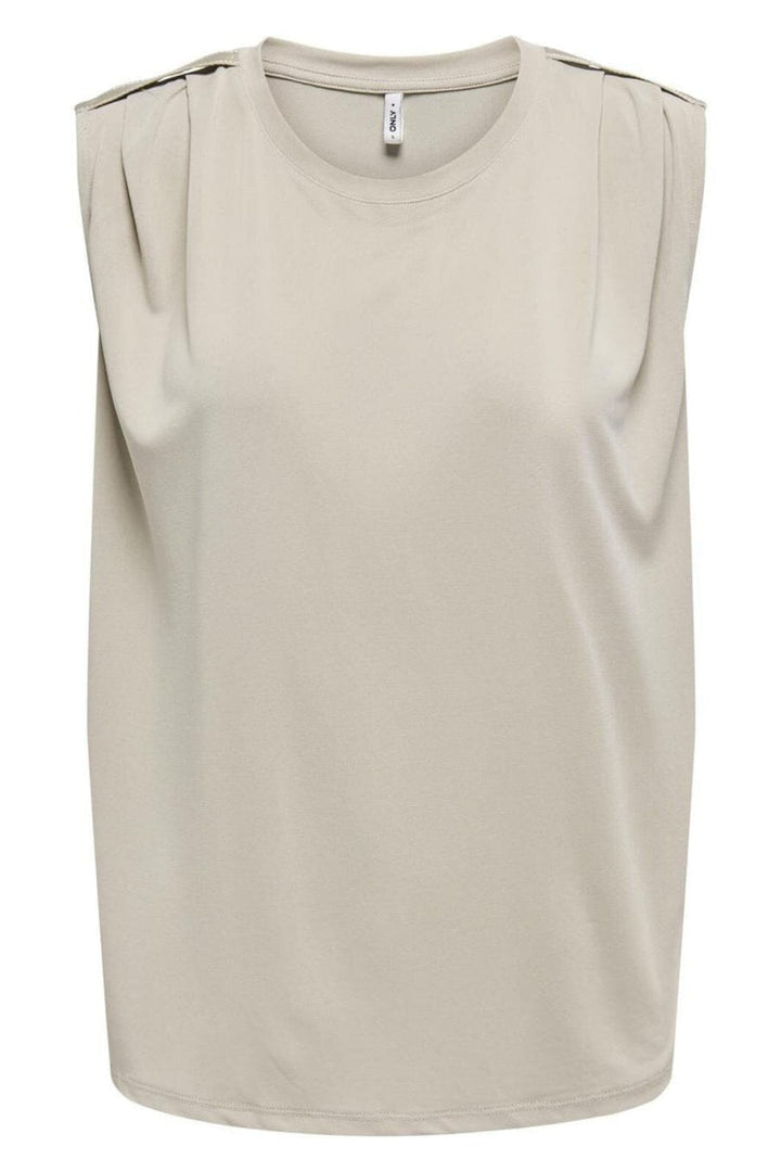 Only - Onlfree Life S/L Modal Satin Mix Top - 4736087 Feather Gray Toppe 