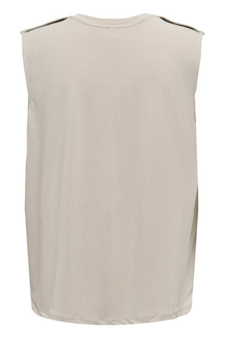 Only - Onlfree Life S/L Modal Satin Mix Top - 4736087 Feather Gray Toppe 